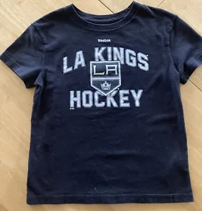 NHL LA Kings Reebok Youth Tee Shirt Black Size 5/6 - Picture 1 of 4