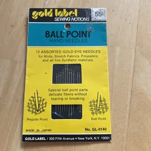 Aghi a mano per cucire confezione VINTage occhiello punta a sfera cucito assortito etichetta oro 1 - Foto 1 di 3