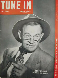 Tune In Vtg May 1946 Radio Magazine Barry Fitzgerald Cover - No Label VG