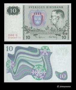 Sweden 10 kronor 1968 UNC - Picture 1 of 1