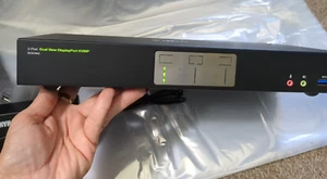 IOGEAR KVMP Switch Box 2 Port GCS1942 Dual Monitor 4k DisplayPort Cables READ - Afbeelding 1 van 22