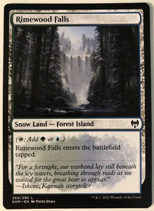 MTG Rimewood Falls Kaldheim 266/285 Regular Land - Picture 1 of 1
