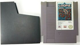 Nintendo LOOPZ NES Game 1990 TESTED and WORKING! Nice Shape! G8