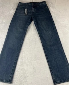 Liverpool Los Angeles Hombre Azul Denim Regent Relajado Recto Jeans Talla 32x32 - Imagen 1 de 11