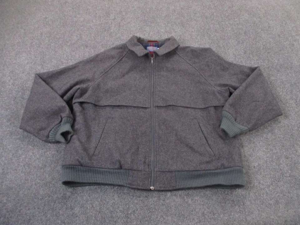 Chaqueta Pendleton Hombres XL Lana Cuadros Vintage Bombardero EE. UU. Forrada Exterior Granero Foto 1 de 4