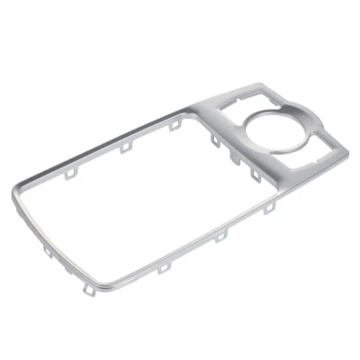 Cubierta de bisel de borde de marco de consola central delantera plateada 4L0864260A para Audi Q7 07-14 Foto 1 de 4