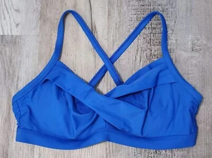 Costume da bagno Athleta top 38 B/C blu incrociato con ferretto - Foto 1 di 5
