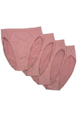 Женские бесшовные брифы Rhonda Shear упаковка 4 шт. оригинальные цвет пыльной розы - Изображение 1 из 2