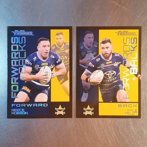 2023 NRL Traders Forwards + Backs Team Set (2 Cards) North QLD Cowboys - Picture 1 of 2