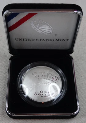 2014-P Baseball Hall of Fame Proof Silver Dollar US Mint $1 Commemorative - Image 1 of 3