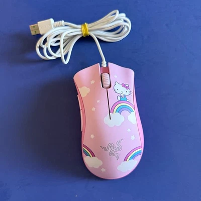 Razer Hello Kitty DeathAdder Essential Gaming Mouse RZ01-0385 TESTED - Image 1 of 4