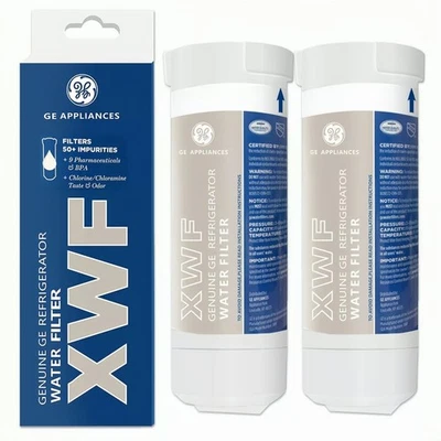 New Genuine 2pack GE XWF Water Filter (Not XWFE) Fit for GE XWF, GBE21, GDE25 US - Image 1 of 4