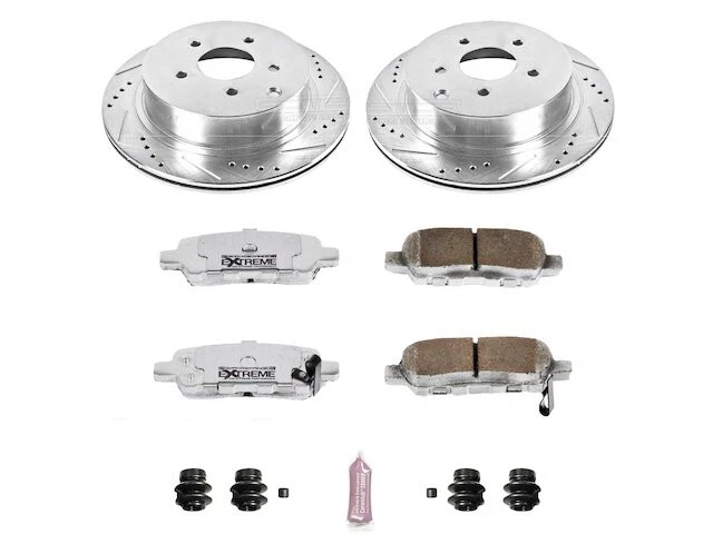 Rear Brake Pad and Rotor Kit For 2011-2013 Infiniti M56 2012 DP729YR - Image 1 of 1
