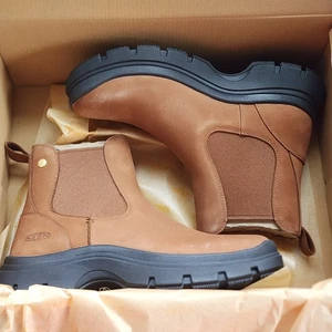 New KEEN Women's Kosa Chelsea Classic Platform Style Pull on Boot Size 8 Bison - Picture 1 of 10