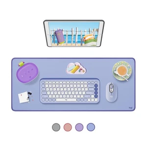 Logitech Studio Series Extra Large Lilac Desk Mat Spill Resistant Stylish Pro... - Picture 1 of 8