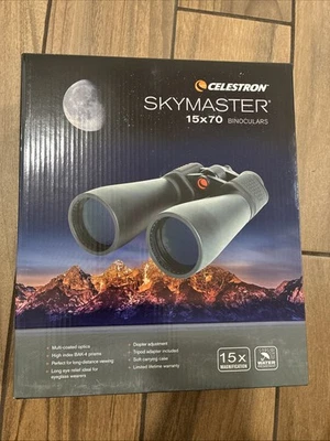 Celestron SkyMaster 15x70 Binoculars 71009 w Carrying Case  Astronomy - Image 1 of 4