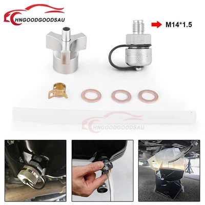 Quick Twist Oil Drain Valve for M14-1.50 with Stainless Drain Hose Attachment - image 1 of 4