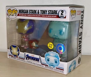 Funko Pop! Vinyl: Marvel - MORGAN STARK & TONY STARK (2er Pack) leuchtet im Dunkeln - Bild 1 von 5