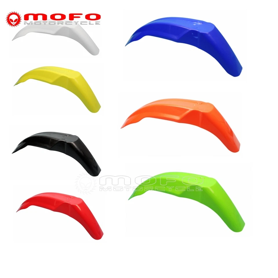 Guardabarros delantero universal de plástico Supermoto para Honda Kawasaki Yamaha 7 colores Foto 1 de 4