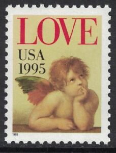 Scott 2948- Love, Cherub (Sheet Issue, Nondenom.)- MNH 32c 1995- unused mint
