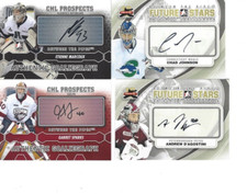 2011-12 IN THE GAME BETWEEN THE PIPES  CHAD JOHNSON AUTOGRAPH