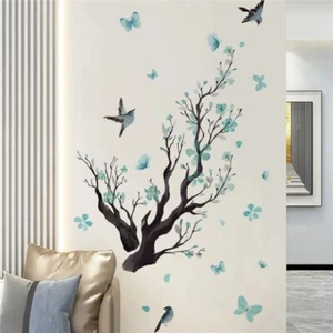 Wall Sticker Flower Decal Vinyl Mural Art Butterfly Tree Branch Room Home Decor - Picture 1 of 6