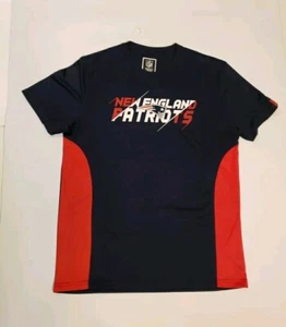 New England Patriots NFL Team Apparel Performance Shirt Navy / Red Size L - Picture 1 of 9