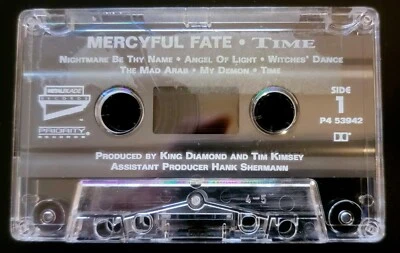 Mercyful Fate "Time" 1994 cassette (Metal Blade Records) Foto 1 de 3