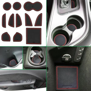 Custom Fit Cup Door Console Liner Accessories For Dodge Challenger 15-19 11pcs - Picture 1 of 7
