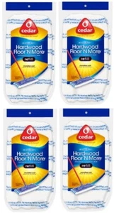 (4) O'Cedar 151198 Hardwood Floor & More Microfiber Washable Mop Refill Bonnets - Picture 1 of 8