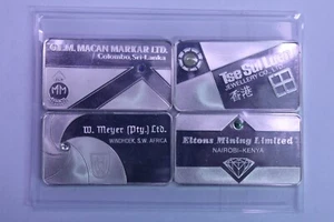 4) Franklin Mint Sterling Silber 24,2 Gramm Hongkong, Sri Lanka, Kenia, Afrika - Bild 1 von 2