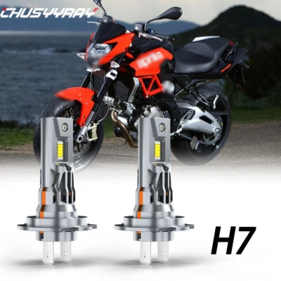 Para Aprilia Shiver 750 900 H7 Bombillas LED Super Brillantes EE. UU. 6000K BLANCO Foto 1 de 4