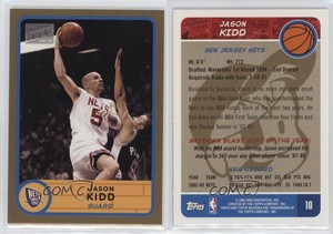 2003-04 Bazooka Gold Jason Kidd #10 HOF
