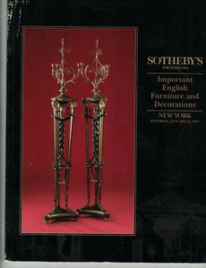 Sotheby's NY - Important English Furniture & Decorations - Jan 22 1994 - Picture 1 of 1
