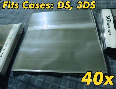 40x Nintendo DS 3DS Game Case Resealable Protective Sleeve Bags Sleeves OPP - Image 1 of 4