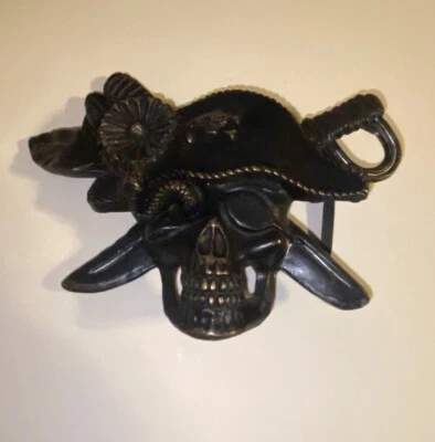 Винтажные металлические пираты с мечами змеи пряжка ремня - Изображение 1 из 4