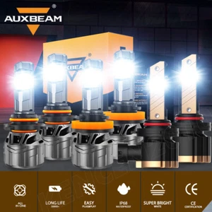 For Lincoln Aviator 2003-2005 AUXBEAM Canbus LED Headlight Hi/Lo Beam Fog Light - Picture 1 of 12