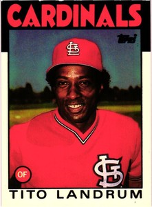 1986 Topps Tiffany Set Break #498 Tito Landrum  - Near Mint - Free shipping