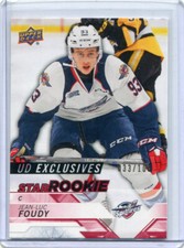 2018-19 Upper Deck CHL UD Exclusives Jean Luc Foudy Star Rookie 33/100