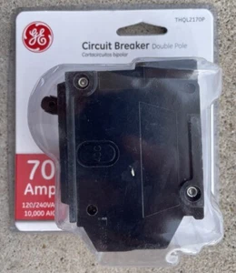 Brand New -Sealed Package- GE THQL2170P 70Amp Double Pole Circuit Breaker 120VAC - Picture 1 of 8