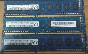 SK Hynix 12GB (3X4GB) 1Rx8 PC3-12800U DDR3-1600MHz unbuffered non-ECC RAM MEMORY - Picture 1 of 2