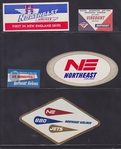 NORTHEAST AIRLINES BAGGAGE LABEL COLLECTION AVIATION - Picture 1 of 1