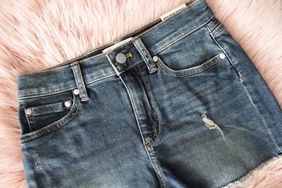 Pantalones Cortos Jeans Corte Cintura Alta ROSA VICTORIA SECRET NUEVOS CON ETIQUETAS TALLA 2 (D-766) Foto 1 de 4