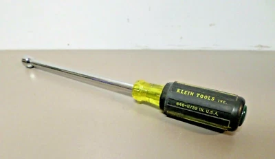 Klein Tools 11/32" Nut Driver 6 Inch Hollow Shaft, Cushion Grip 646-11/32 In.  - Image 1 of 4
