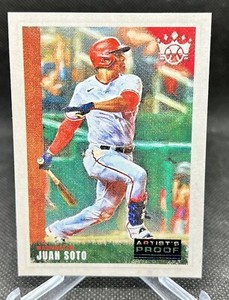 2022 Diamond Kings Juan Soto #124 Blue Artist's Proof San Diego Padres SP