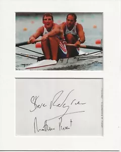 Steve Redgrave Matthew Pinsent rowing signed genuine autograph UACC RD COA - Picture 1 of 1