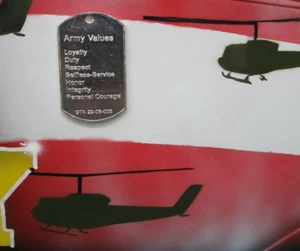 Etiqueta de perro Army Valores Warrior Ethos GTA 02-06-005 original GI - Imagen 1 de 4