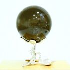 673G Natural Crystal Smokey Quartz Sphere Crystal Ball Healing Decoration Gift