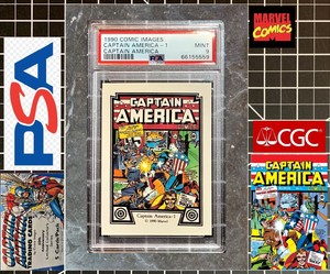 1990 Marvel Comic Images Captain America - PSA 9 MINT - Issue #1 - TOP GRADE