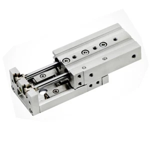 SMC MXS16-10R Pneumatic Precision Guide Slide Cylinder With end lock.⊕IK - Picture 1 of 5